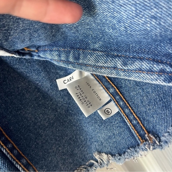 GRLFRND CARA LEOPARD PRINT CROPPED DENIM XS - Picture 3 of 4